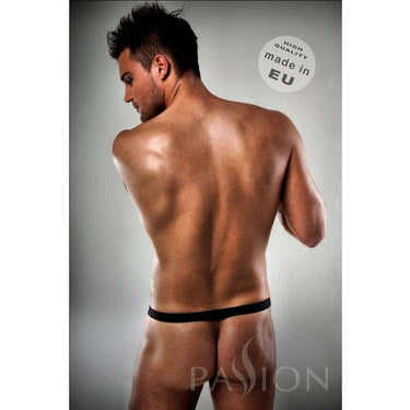 Perizoma Uomo Metallo Bianco e Nero - Passione Men Lingerie S/M